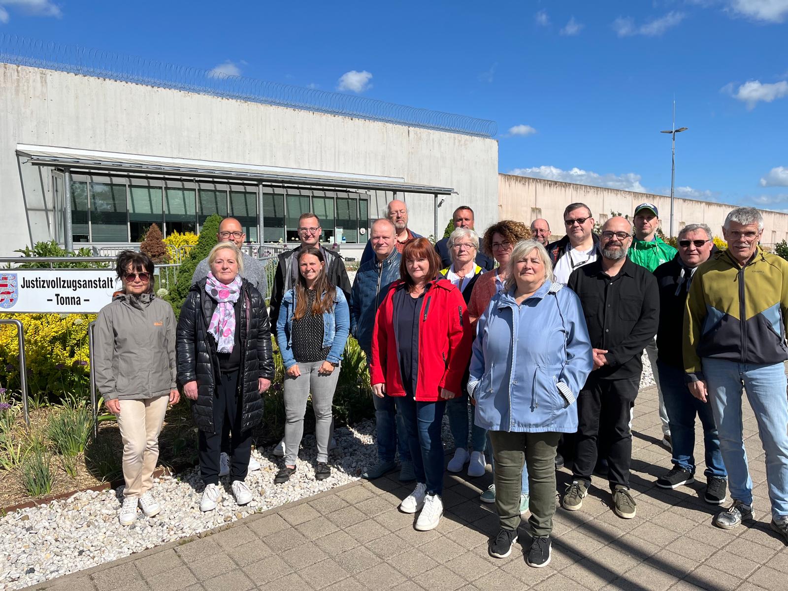 Teilnehmerinnen und Teilnehmer JVA-Besuch Tonna / Foto: Privat