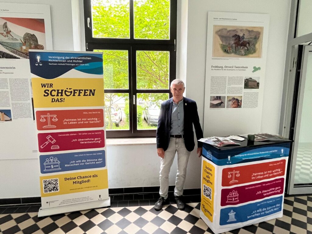 Infostand von VER-SAT e.V. mit T. Koßwig | Foto: Privat